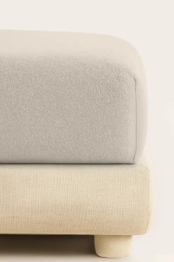 Taupe Prześcieradło Frotte Z Gumką 180x200 + 30 cm