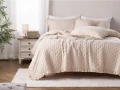 Poszewki i Narzuta Amour marszczona z falbanką Spod Igły i Nitki beż 1.webp