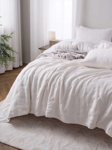 Narzuta i Poszewki Marszczone Stella Spod Igły i Nitki Krem 2.webp