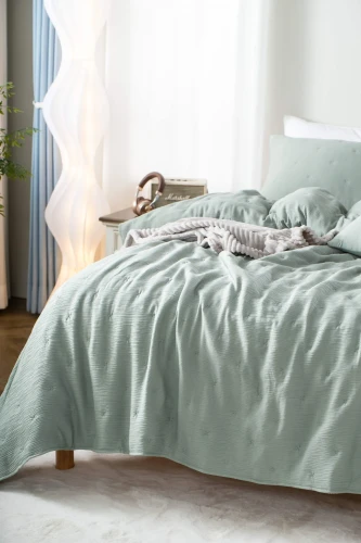 Narzuta i Poszewki Marszczone Stella Spod Igły i Nitki Szałwia 2.webp