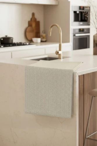 Ścierka bawełniana mela beż 4 Spod igły i nitki.webp