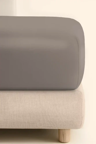 Ciemny Beż Prześcieradło Jersey Z Gumką