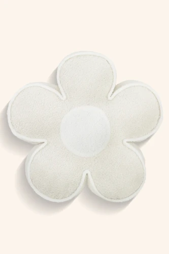 Poduszka Kwiat Boucle Beż 1.webp