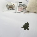 Biała świąteczna pościel w choinki 140x200 CUTY CHRISTMAS TREE