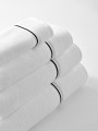 Ręcznik LIBRE Biały z czarną bizą