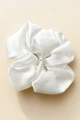 Gumka do Włosów z Jedwabiu Scrunchie Biała