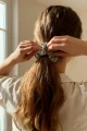 Gumka do Włosów z Jedwabiu Scrunchie Kaszmirowa