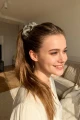 Gumka do Włosów z Jedwabiu Scrunchie Kaszmirowa