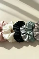 Gumka do Włosów z Jedwabiu Scrunchie Szara