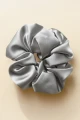Gumka do Włosów z Jedwabiu Scrunchie Szara