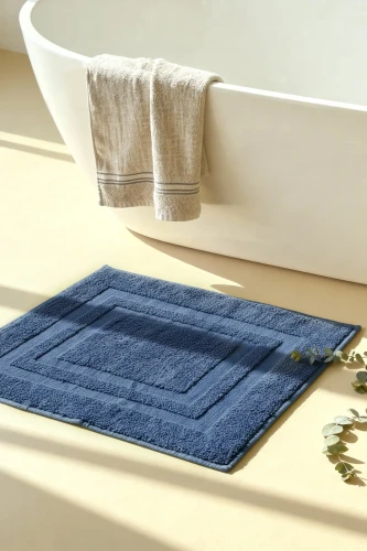 Dywanik Łazienkowy Bawełniany 50x70 Granatowy 1000g/m2 Ravo