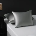 Jedwabna Poszewka 70x80 Szara