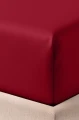 Bordowe Prześcieradło Satyna Z Gumką 180x200