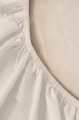 Jasne Beżowe Prześcieradło Satyna Z Gumką 200x200