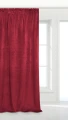 Czerwona Zasłona Welurowa Na Taśmie 140x270 Velvet Soft
