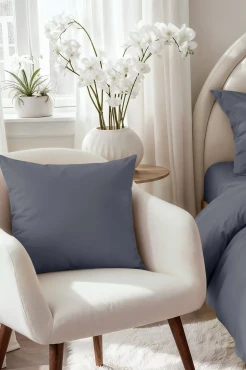 Satynowa Poszewka 70x80 Grafit