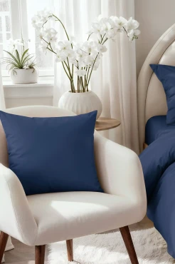 Satynowa Poszewka 50x70 Granat