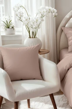 Satynowa Poszewka 70x80 Beżowa