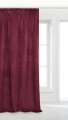 Bordowa Zasłona Welurowa Na Taśmie 140x300 Velvet Soft