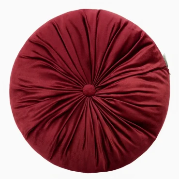 Bordowa Poduszka Welurowa 40x40 SOFT