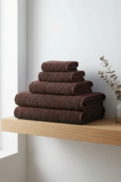 Brązowy Ręcznik Hotelowy SPA 50x100 do Sauny