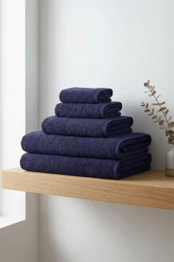 Granatowy Ręcznik Hotelowy SPA 30x30 do Sauny