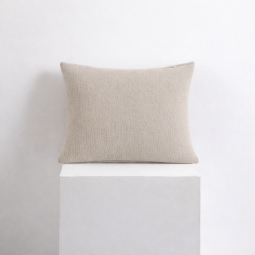 Ciemny Beż Bawełniana Poszewka Muślinowa 70x80 Do Pościeli