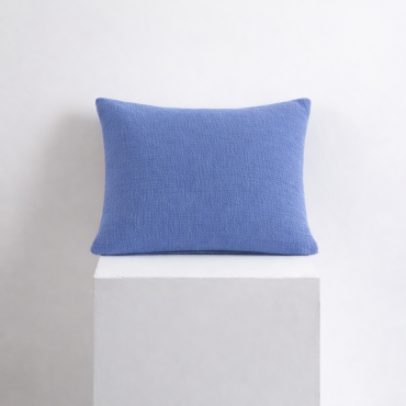 Niebieska Bawełniana Poszewka Muślinowa 50x60 Do Pościeli