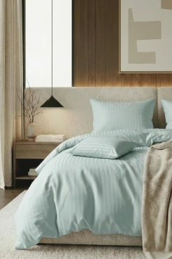 Szałwiowa Pościel Adamaszek Bawełniany 140x200cm + 1 poszewka 70x80cm