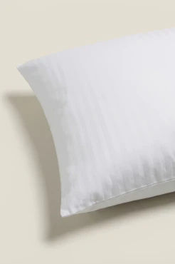 Adamaszkowa Poszewka z Satyny Bawełnianej 50x60 Biała