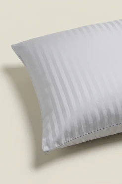 Adamaszkowa Poszewka z Satyny Bawełnianej 40x60 Jasno Szara