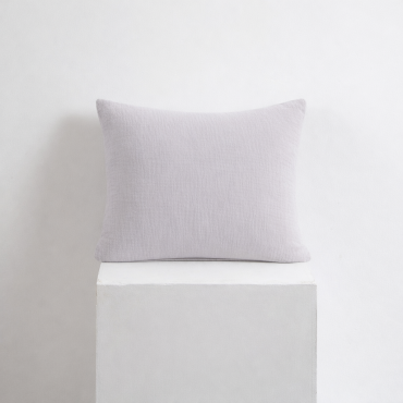 Szara Bawełniana Poszewka Muślinowa 50x60 Do Pościeli