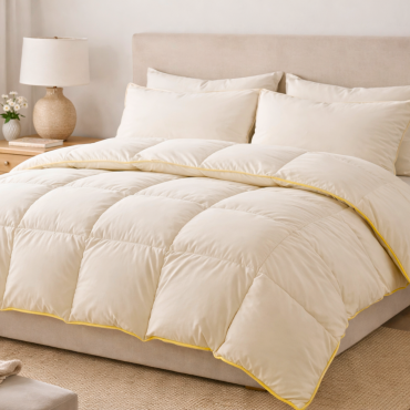 Kołdra Całoroczna Półpuch 140x200 Kremowa 