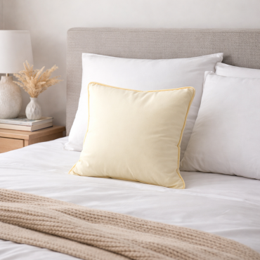 Poduszka Półpuch 40x40 Kremowa