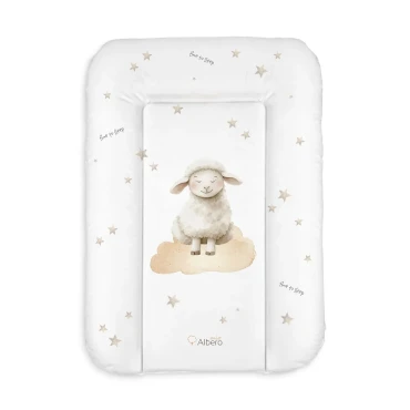 Biała Mata do Przewijania 70x50 Śpiące Owieczki