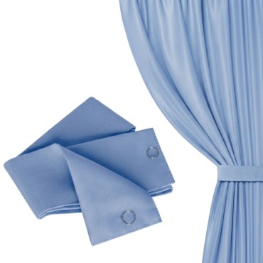 Błękitna Szarfa do Zasłony 8x140 Viva