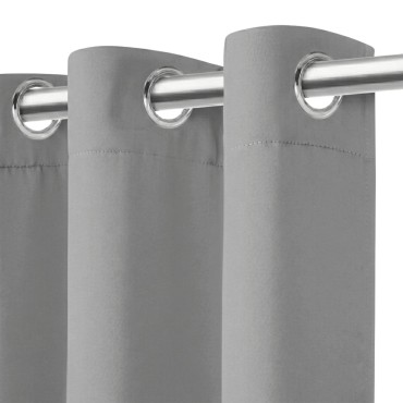 Srebrna Zasłona Zaciemniająca Blackout 140x250 HOLD