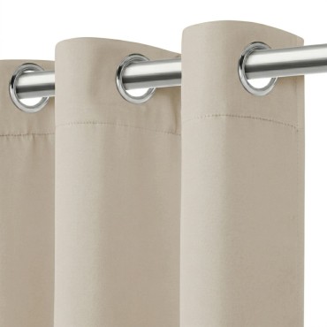 Beżowa Zasłona Zaciemniająca Blackout 140x250 HOLD