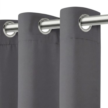 Grafitowa Zasłona Zaciemniająca Blackout 140x250 HOLD