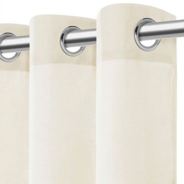 Kremowa Zasłona na Przelotkach 140x250 VIVA