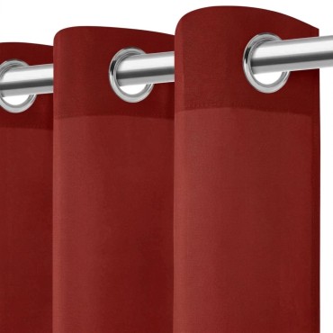 Czerwona Zasłona na Przelotkach 140x250 VIVA