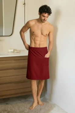Czerwony Kilt Męski Ręcznik do Sauny SPA ACTIVE