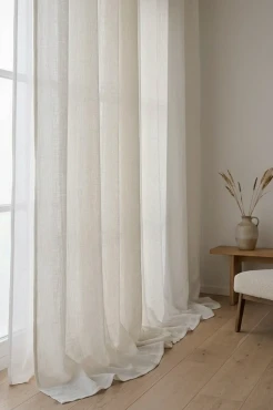 Kremowa Zasłona na Taśmie 140x270 Lenny