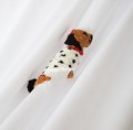Biała Pościel w Pieski Jamniki 140x200 CUTY JAMNIK