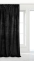 Czarna Zasłona Welurowa Na Taśmie 140x270 Velvet Soft