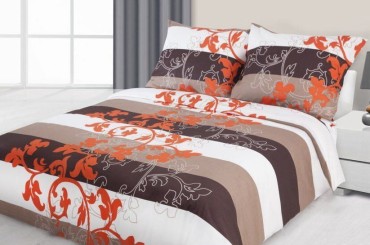 Pościel Satynowa 160x200 Classic Ornament Brąz