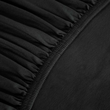 Grafitowe Prześcieradło Jersey Z Gumką 90x200 WYPRZEDAŻ