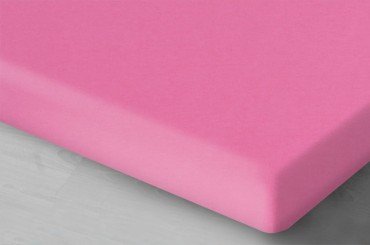 Różowe Prześcieradło Jersey Z Gumką 140x200   