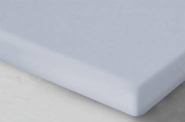 Jasno szare Prześcieradło Jersey Z Gumką 120x200 