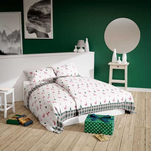 Świąteczna Pościel Bawełniana 160x200 XMASS 5B 1